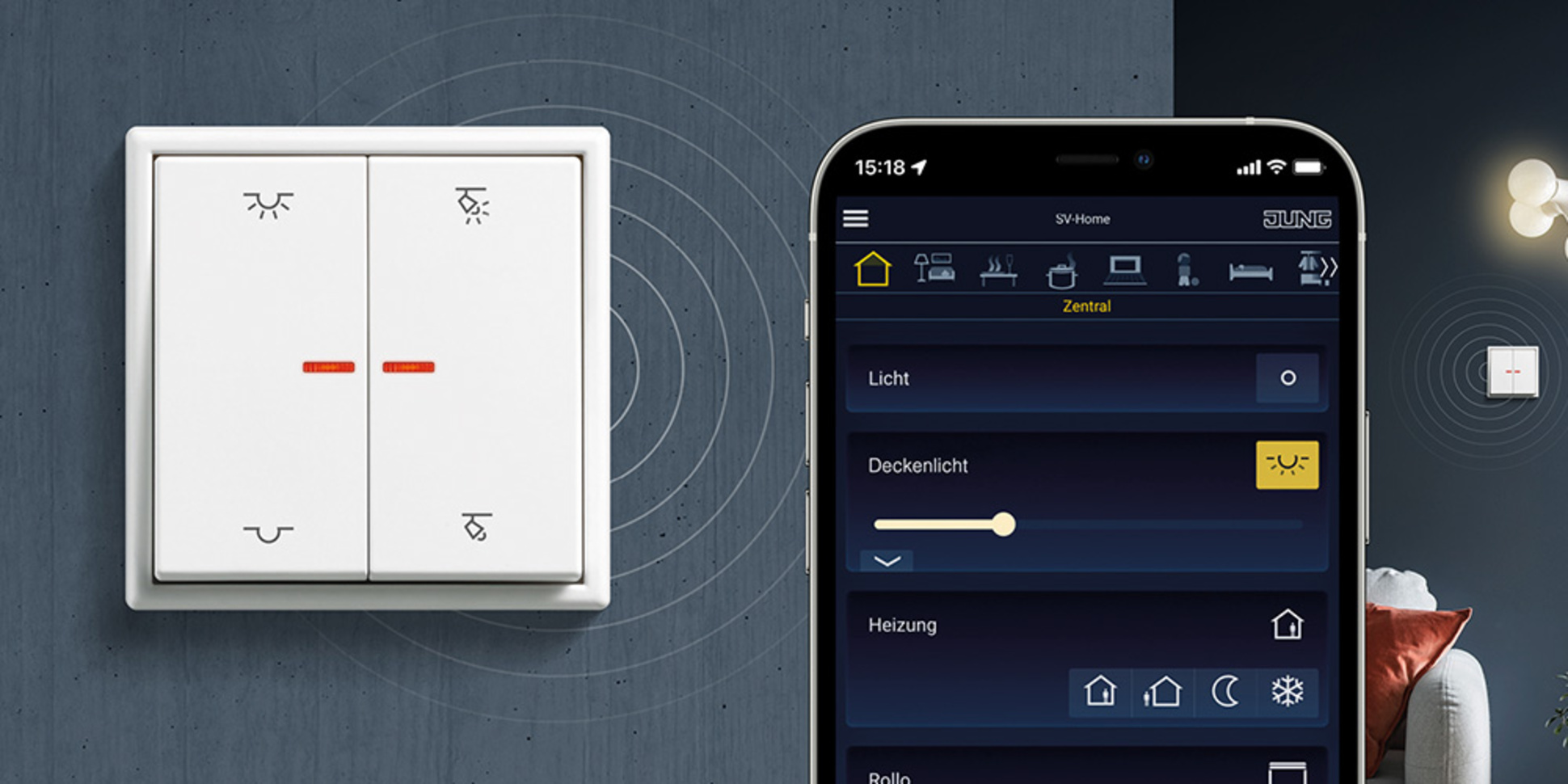 KNX RF Taster bei WSB-Weintraub Smart Buildings GmbH in Ludwigsau